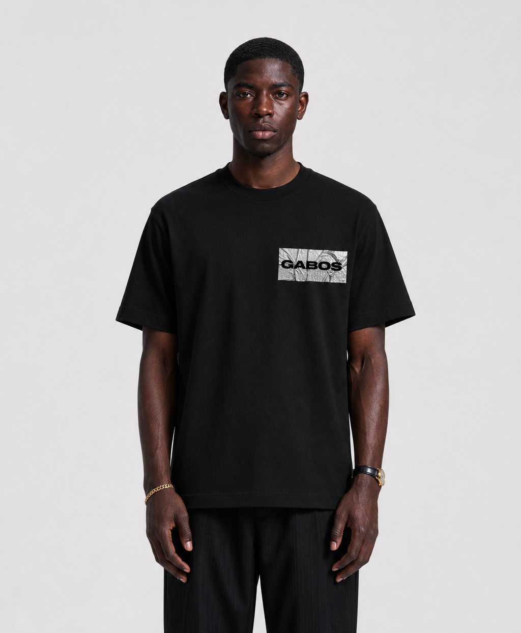 TAPE TEE - Black